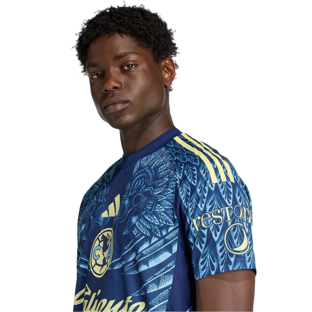 adidas Davila Men's Club América 25/26 Authentic Away Jersey (Blue)