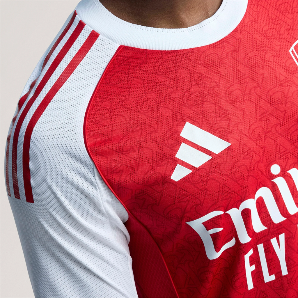 adidas Fabio Vieira Arsenal FC Authentic Home Jersey 25/26 w/ EPL Patch (Better Scarlet/White