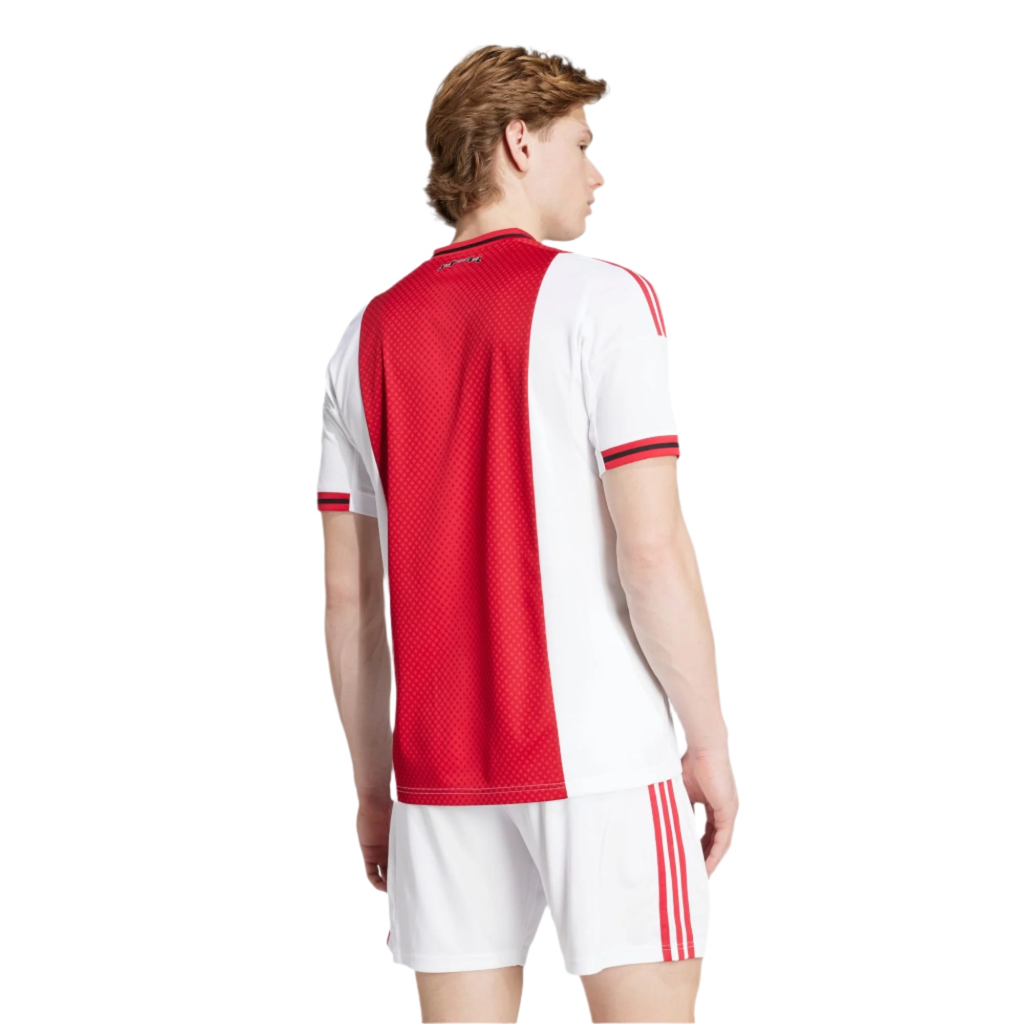 adidas Men's Ajax Home Jersey w/ Champions League Patches 25/26 (Red/White)
