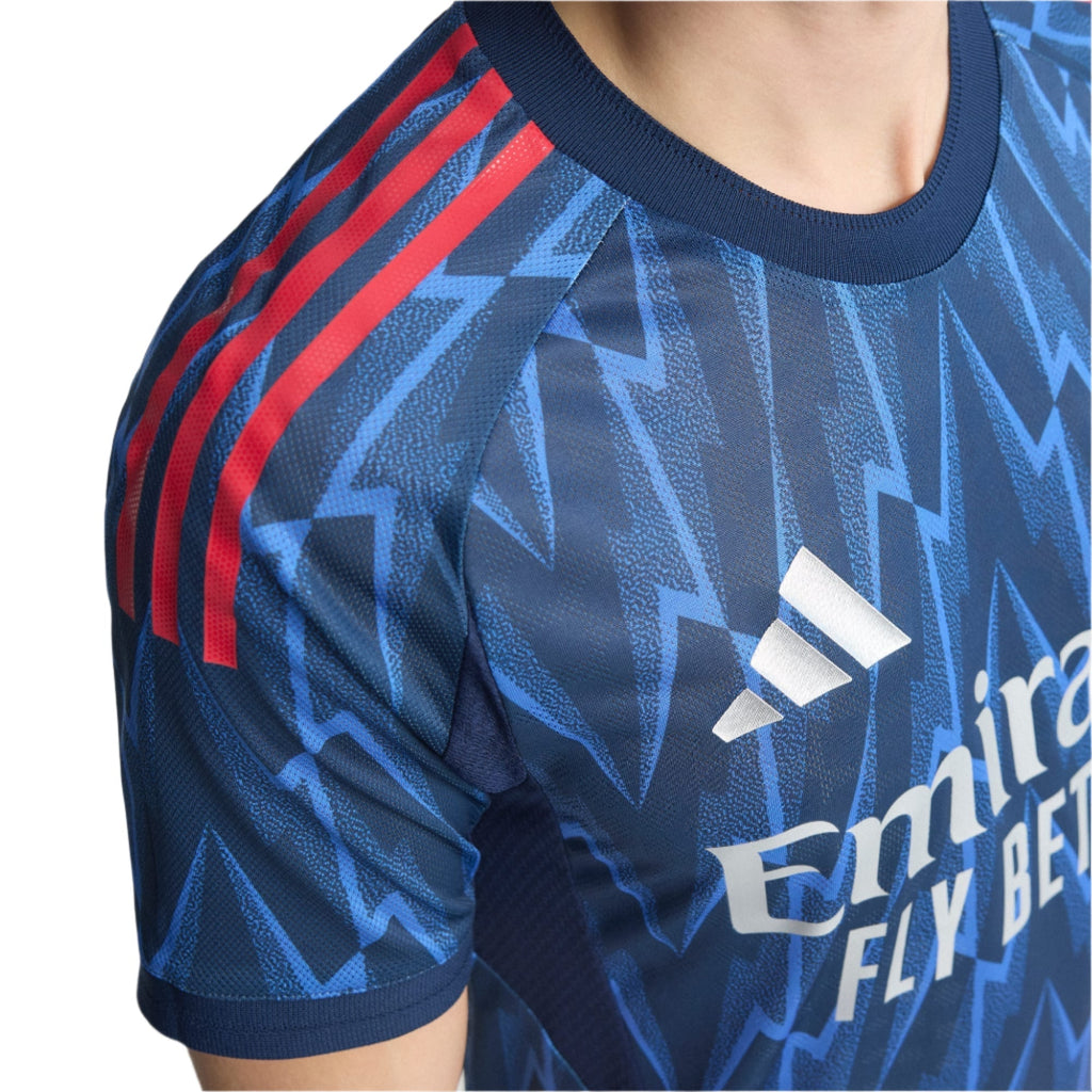 adidas Arsenal Authentic Kai Havertz Away Jersey w/ EPL + No Room For Racism 25/26 (Indigo/Silver)
