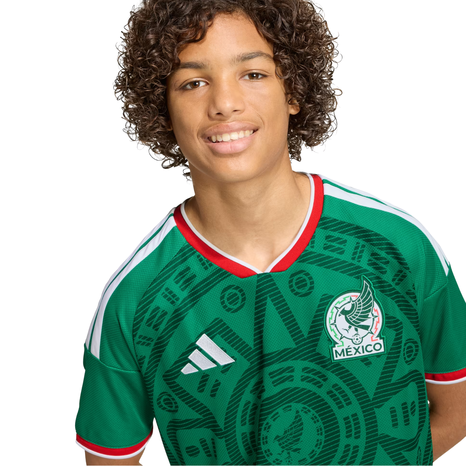 adidas Youth G. Ochoa Mexico 2026 Home World Cup Jersey (Bold Green)