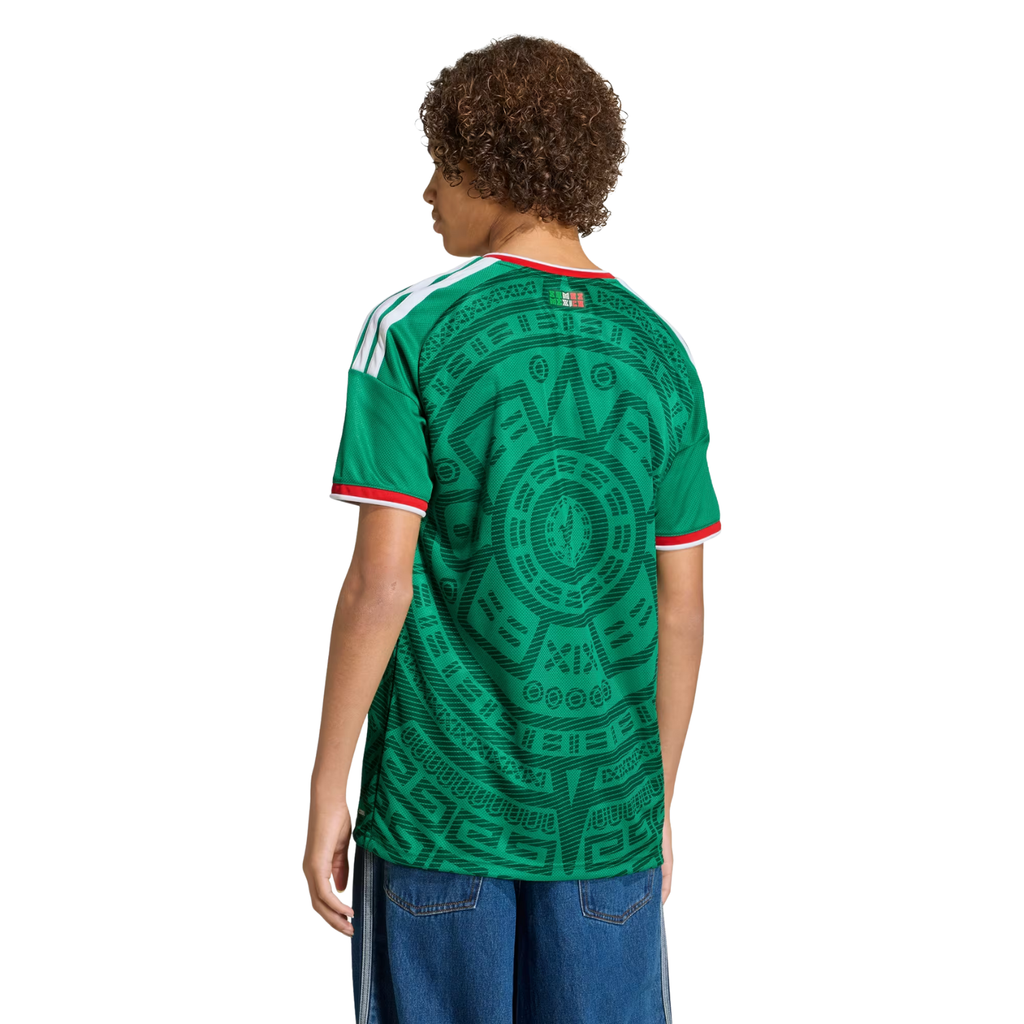 adidas Youth J. Quinones Mexico 2026 Home World Cup Jersey (Bold Green)