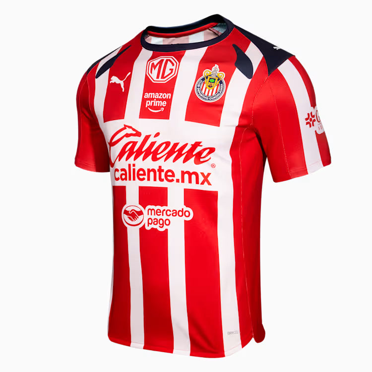Puma Raúl Martínez Men's Chivas De Guadalajara Home Jersey 25/26 (Puma Red/White)