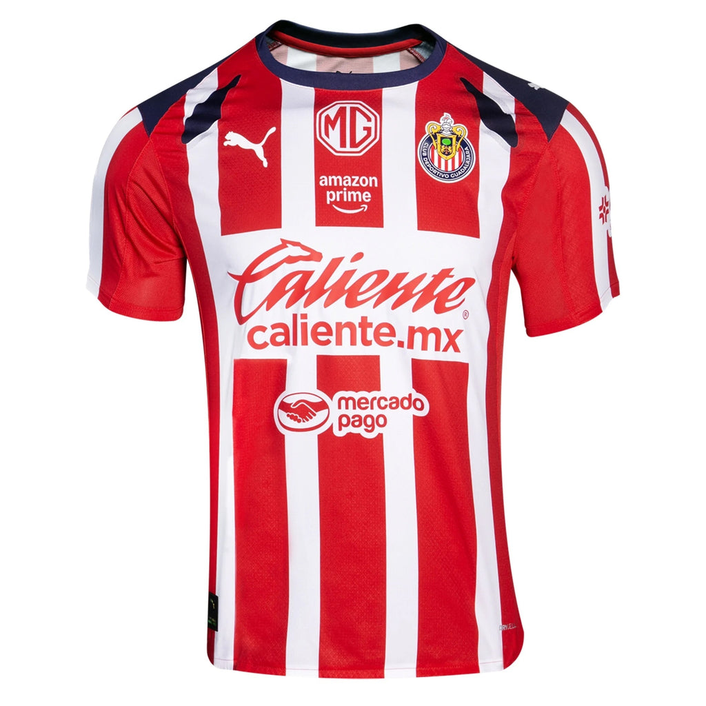 Puma Roberto Alvarado Men's Chivas De Guadalajara Home Jersey 25/26 (Puma Red/White)