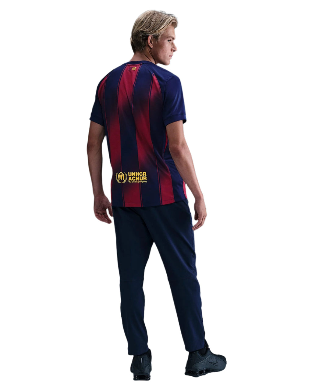 Nike Lewandowski FC Barcelona Home Jersey 25/26 w/ Champions League Patches (Deep Royal Blue/Midwest Gold)