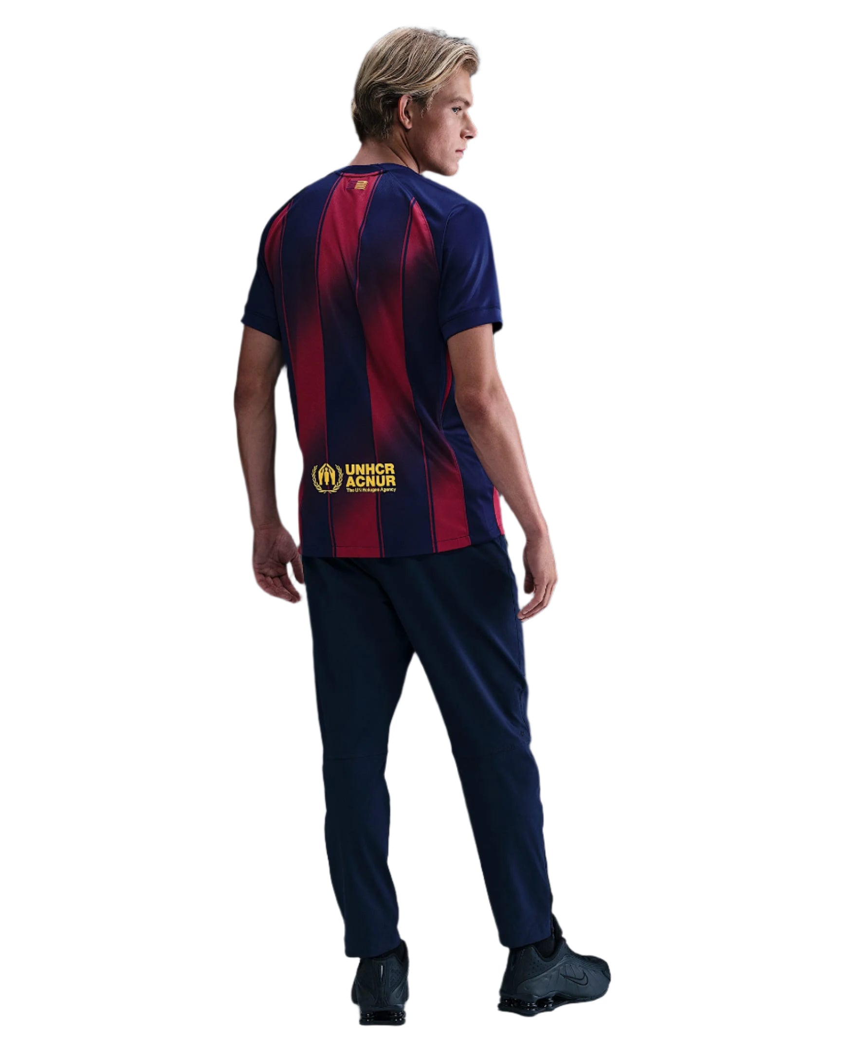 Nike Eric Garcia FC Barcelona Home Jersey 25/26 w/ Champions League Patches (Deep Royal Blue/Midwest Gold)