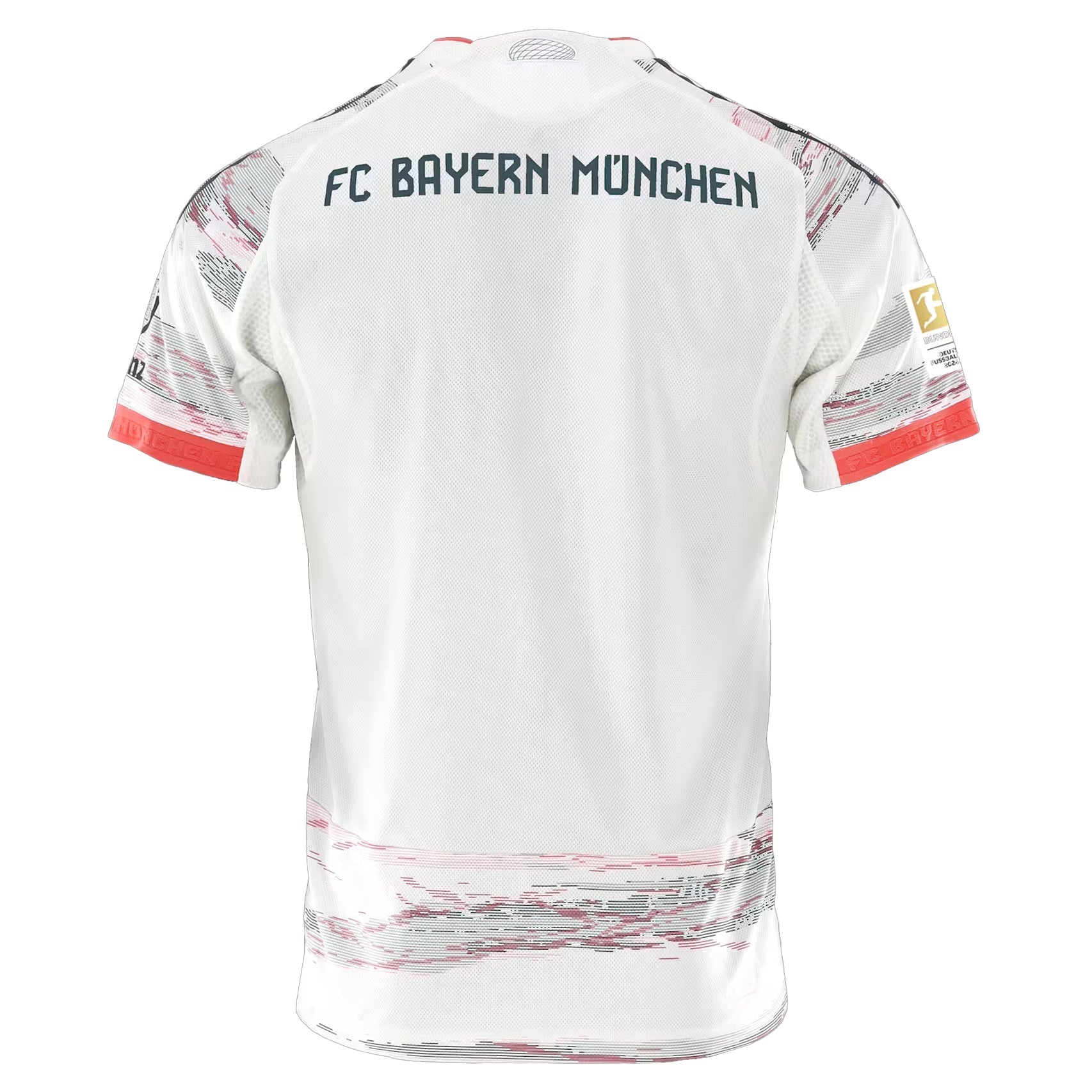 adidas Ito Authentic Away Jersey 25/26 w/ Sponsor + Meister Bundesliga Patch (White/Red)