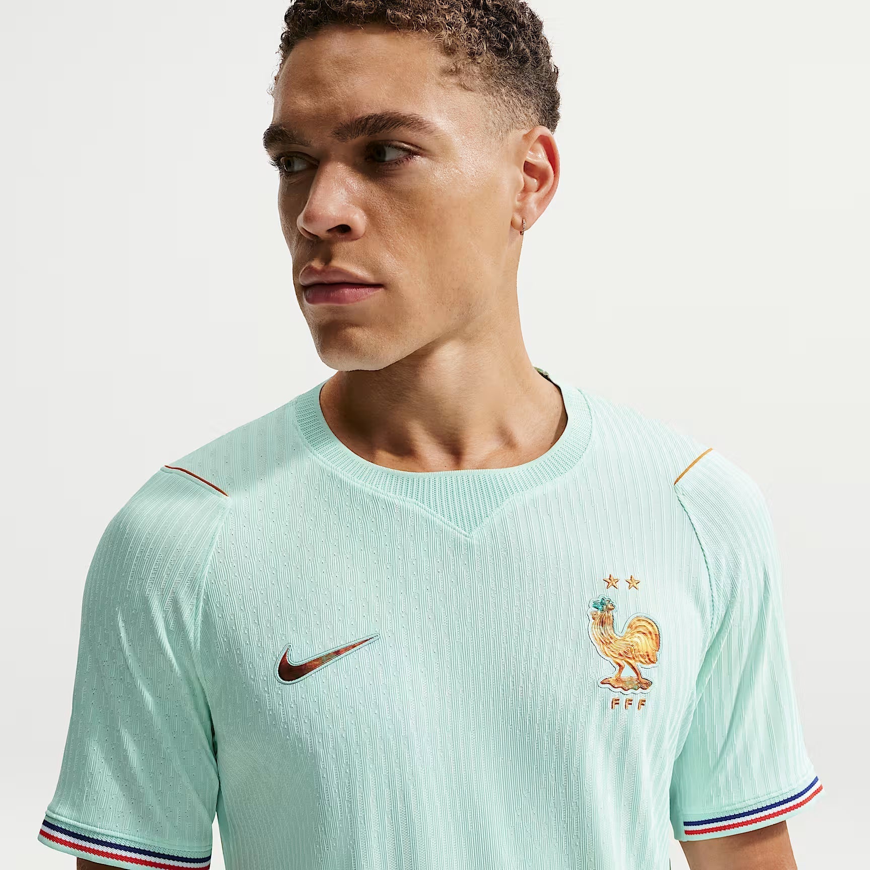 Nike Men's France Kylian Mbappe Match Authentic Away Jersey 2026 (Igloo/Monarch)