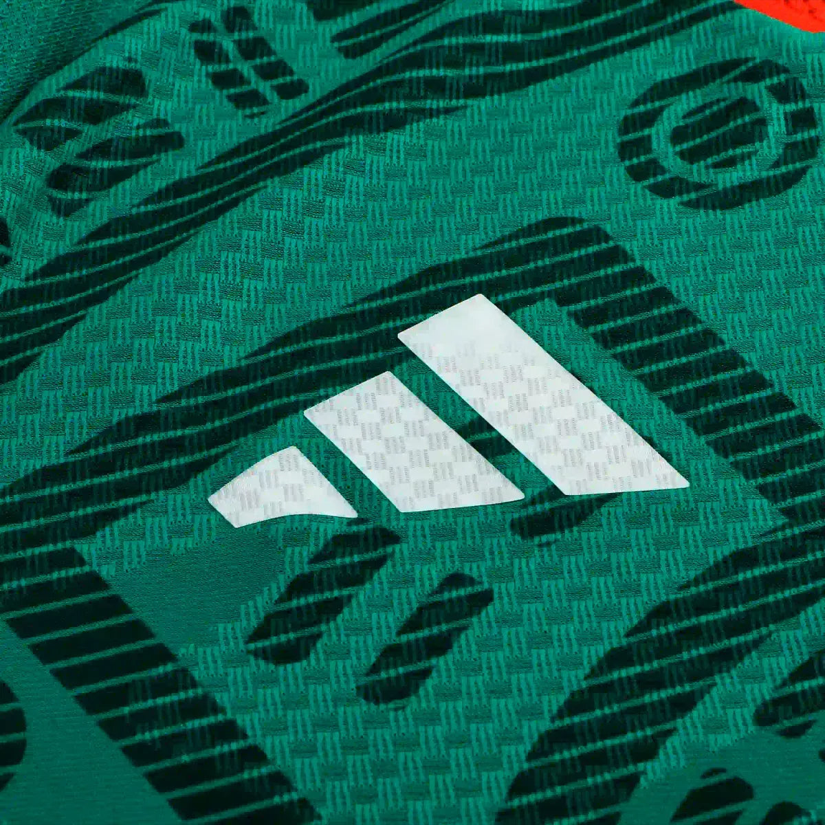 adidas Men's J. Corona Mexico Long-Sleeve Authentic Home Jersey 2026 (Bold Green)