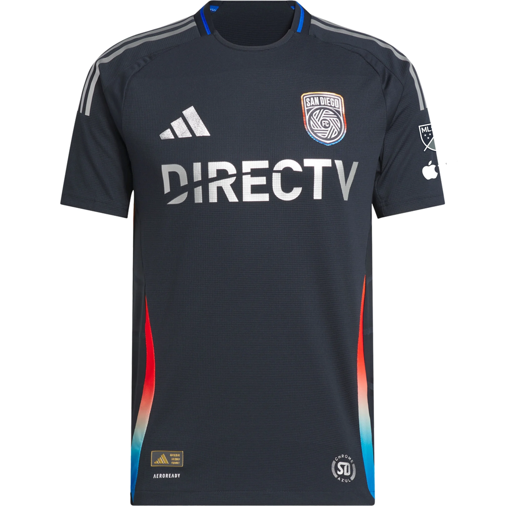 adidas Hirving Lozano San Diego FC Authentic Home Jersey w/ MLS + Apple TV Patches 25/26 (Night Navy)
