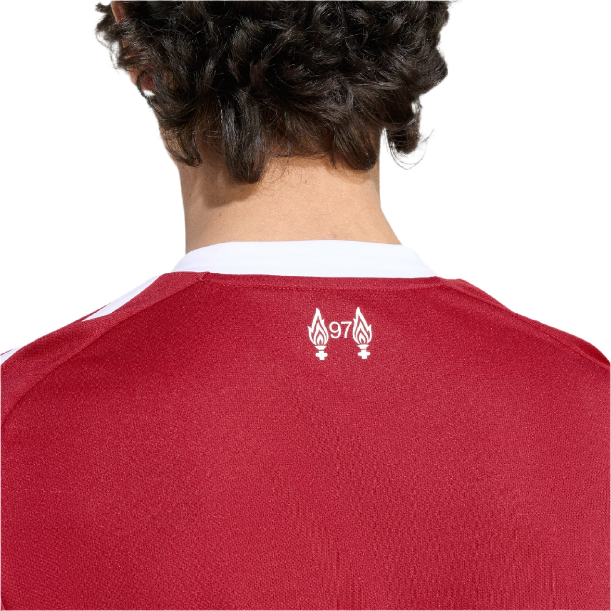 adidas Men's Liverpool Brodley Home Jersey 25/26 w/ Champions League Patches (Strawberry Red)