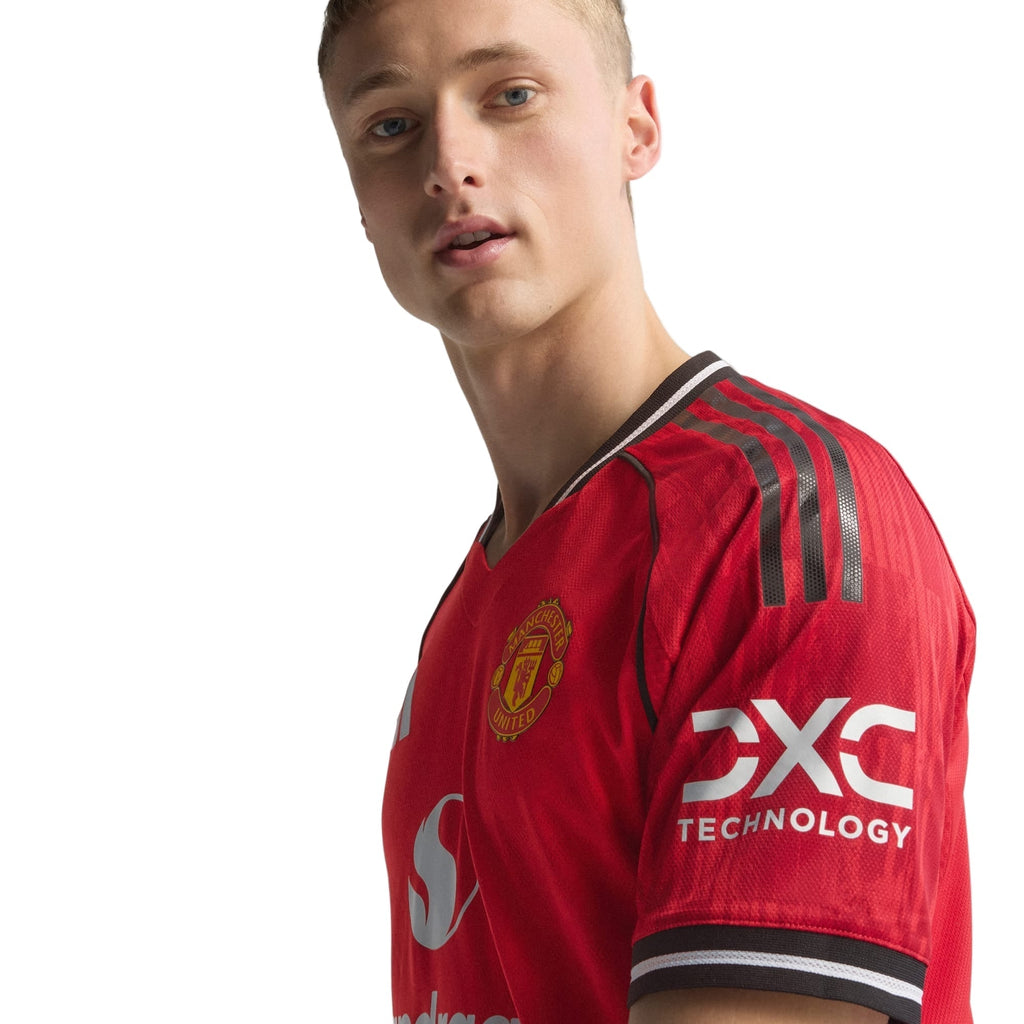 adidas Amad Men's Manchester United Authentic Home Jersey 25/26 w/ NRFR + EPL Patch (Red)