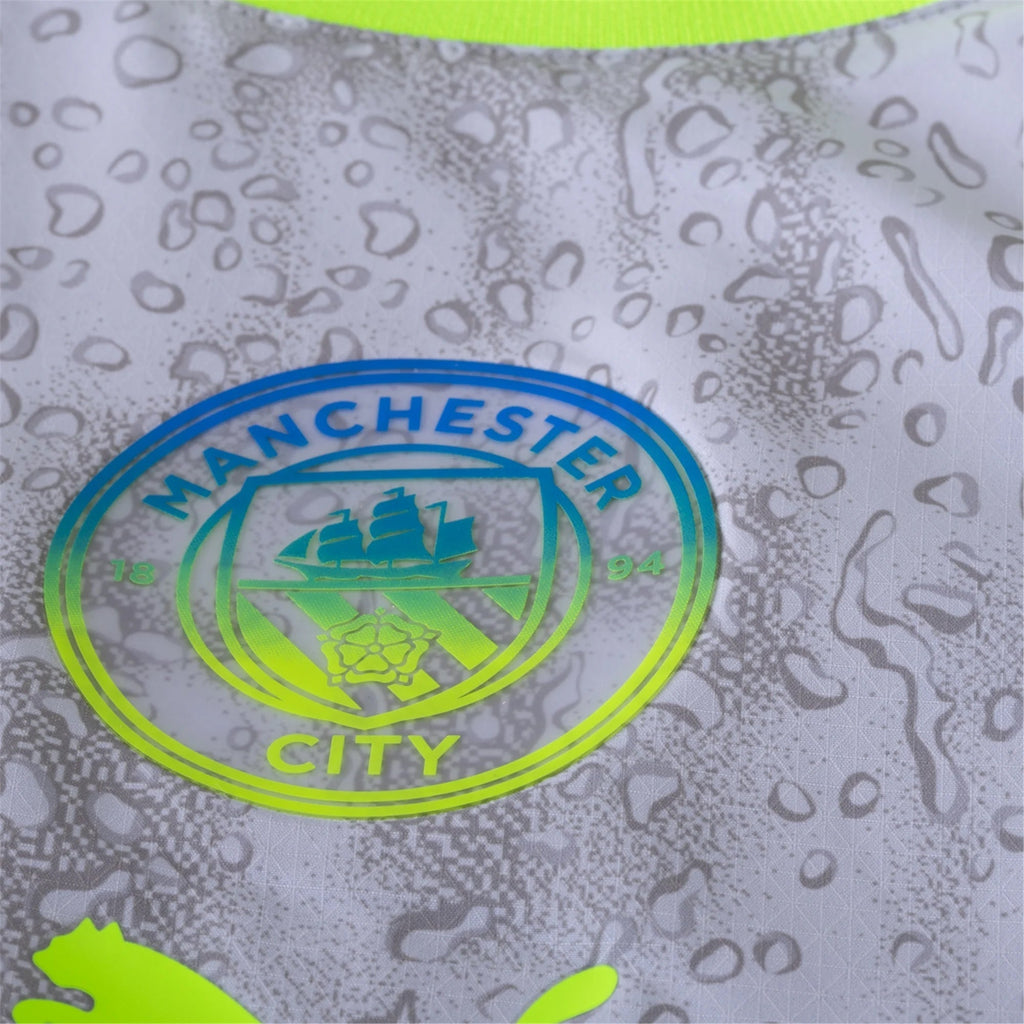 Puma Manchester City Authentic Lewis Third Jersey w/ EPL + No Room For Racism 25/26 (Cool Weather/Pro Green)