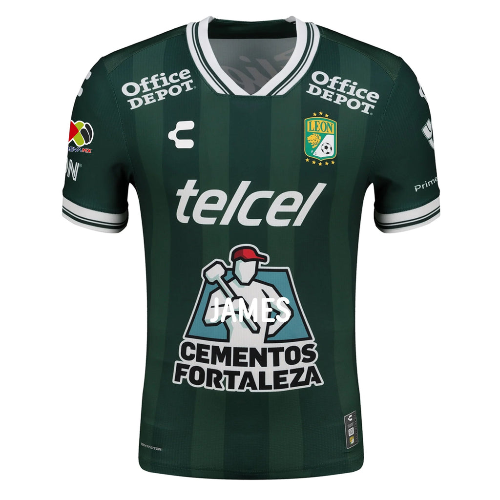 Charly Emiliano Ariel Rigoni Men's Leon FC Home Jersey 25/26 w/ BBVA Liga Patch (Green)
