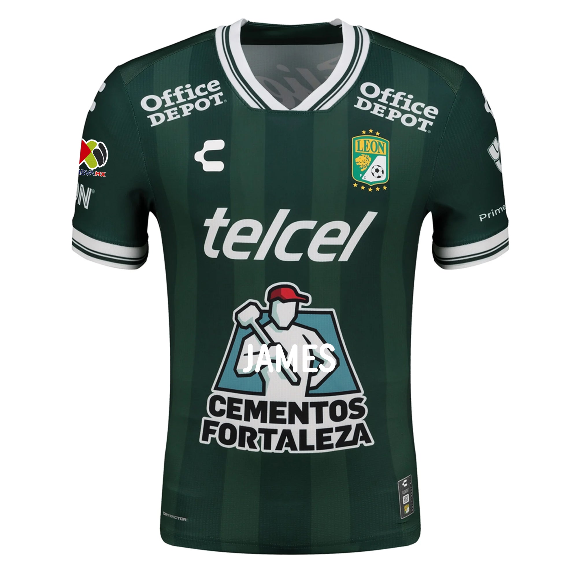 Charly Ivan Moreno Men's Leon FC Home Jersey 25/26 w/ BBVA Liga Patch (Green)