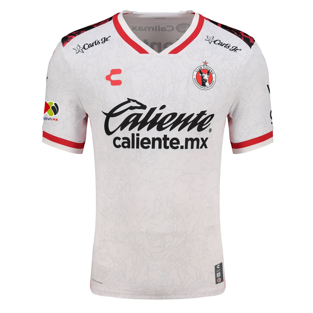 Charly Iván Tona Men's Xolos De Tijuana Away Jersey 25/26 w/ BBVA MX Patch (White)