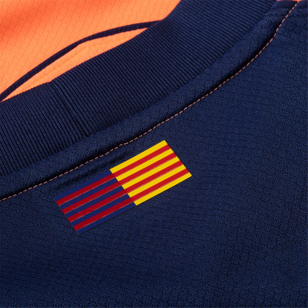 Nike Raphinha Men's FC Barcelona T90 Third Jersey 25/26 w/ Champions League Patches (Mango/Navy)