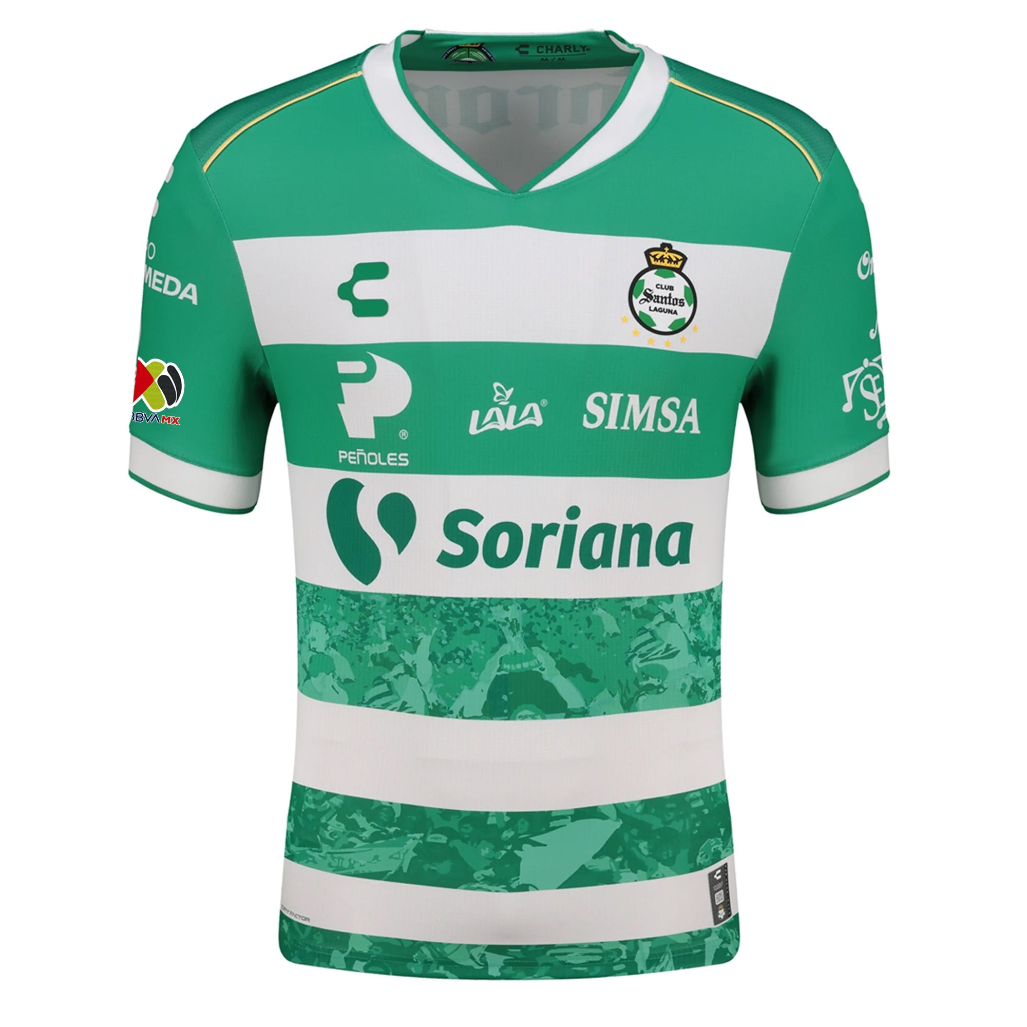 Charly Kevin Balanta Men's Santos Laguna Home Jersey 25/26 w/ BBVA MX Patches (Green/White)