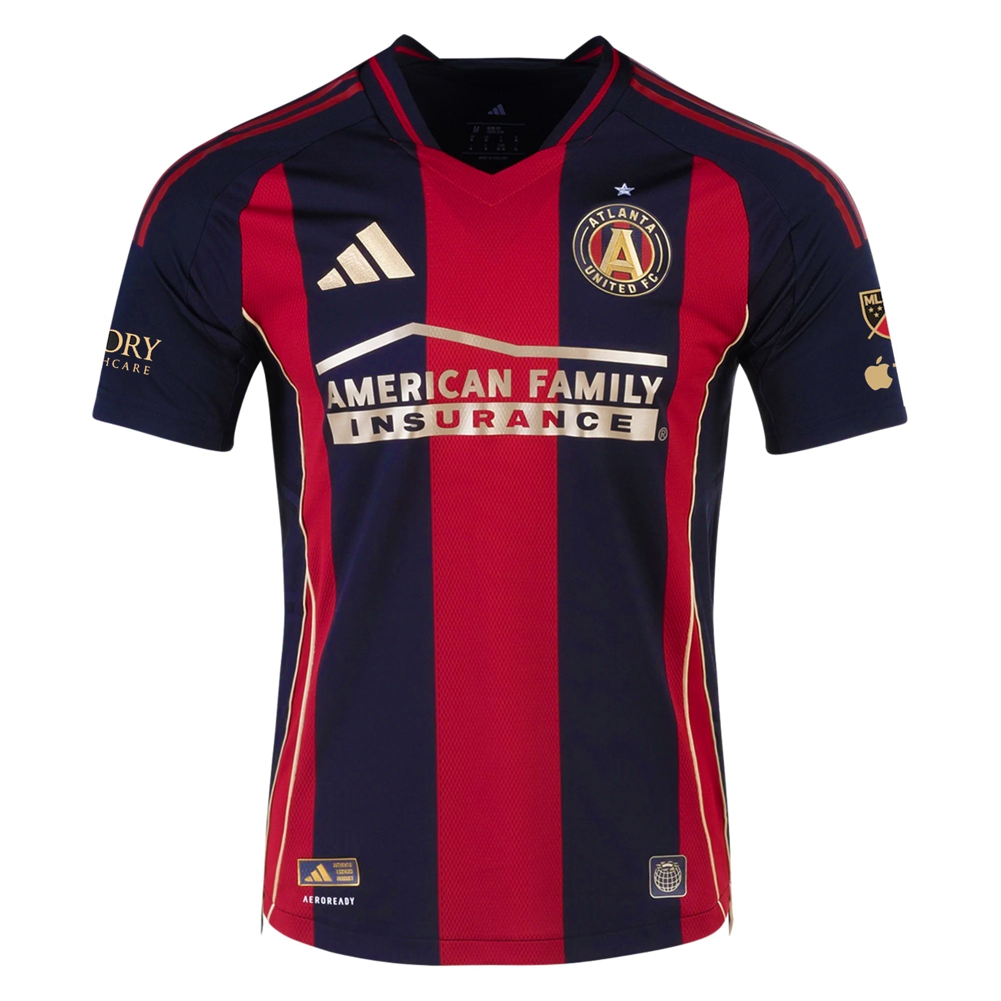 Miguel Almirón Atlanta United Authentic Home Jersey 25/26 (Red/Black) - w/ MLS Patches