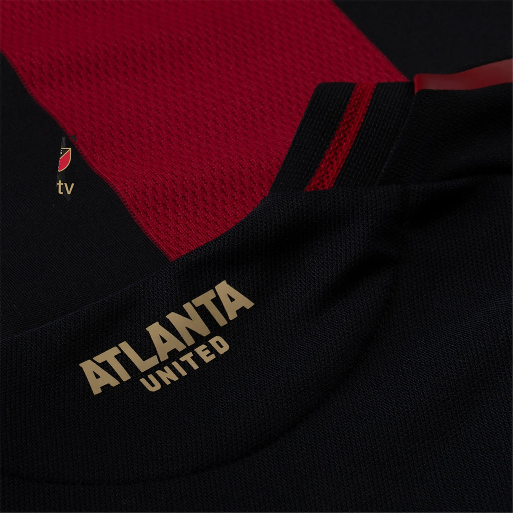 adidas Luke Brennan Atlanta United Authentic Home Jersey w/ MLS Patches 25/26 (Red/Black)