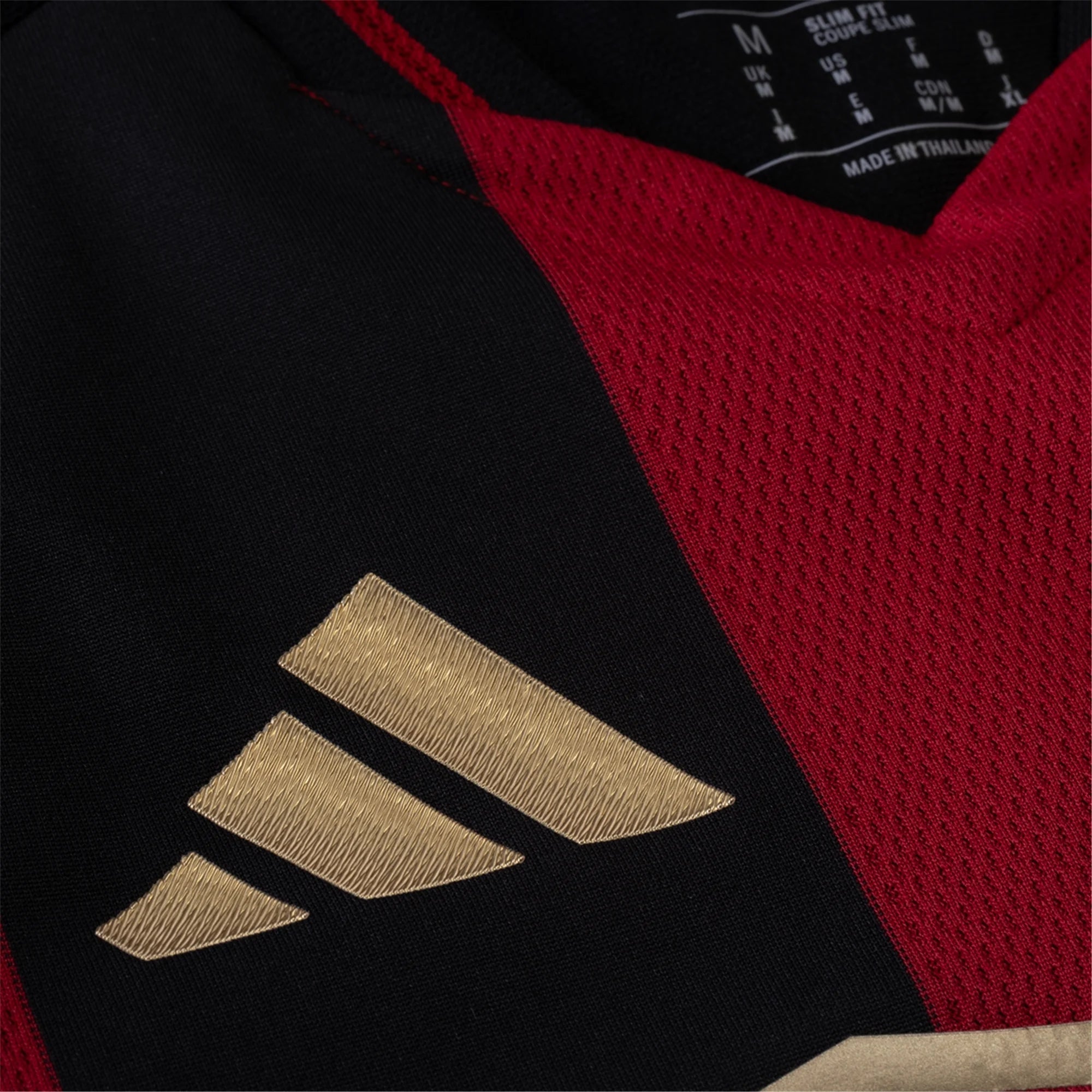 adidas Xande Silva Atlanta United Authentic Home Jersey w/ MLS Patches 25/26 (Red/Black)