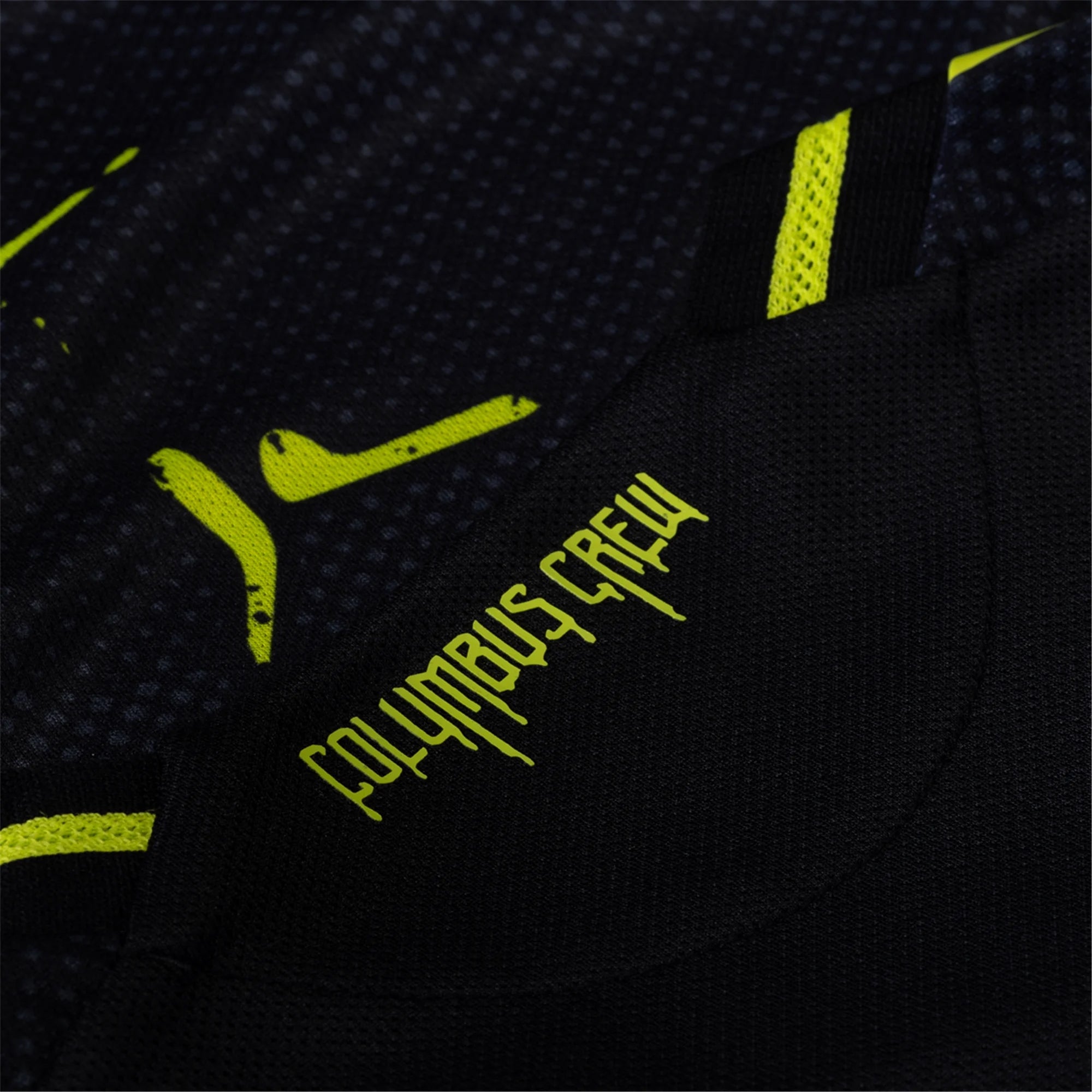 adidas Columbus Crew Authentic Away Jersey w/ MLS Patches 25/26 (Black/Yellow)