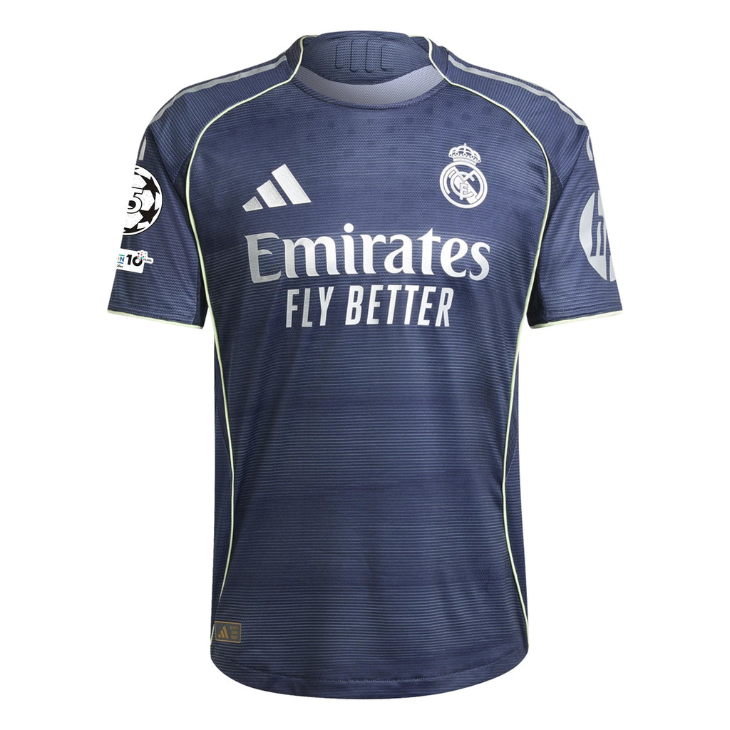 adidas Daniel Carvajal Ramos Real Madrid Authentic Away Jersey 25/26 w/ Champions League Patches (Legend Ink)