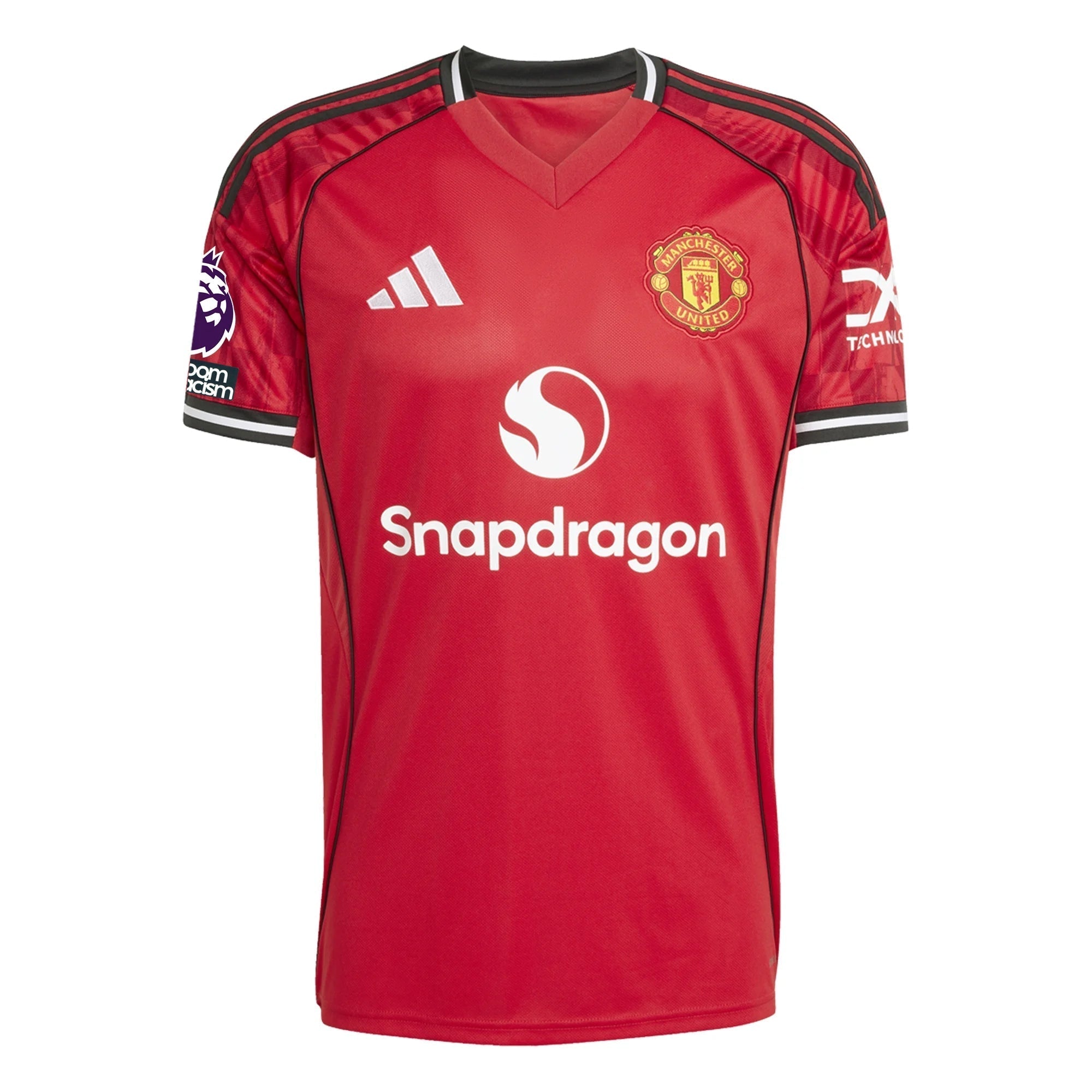 adidas Mainoo Men's Manchester United Home Jersey 25/26 w/ EPL + NRFR Patches (Red)