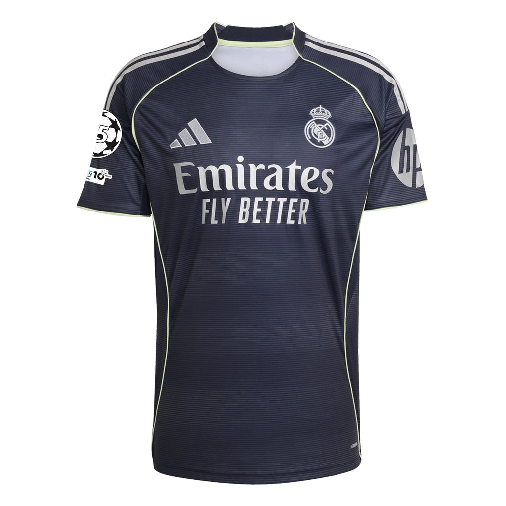 adidas Rüdiger Real Madrid 25/26 Away Jersey w/ Champions League Patches (Legend Ink)