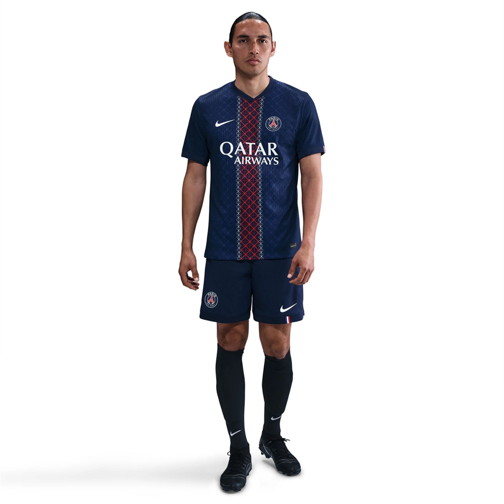 Nike Men's Zabarnyi Paris Saint-Germain Authentic Home Jersey 25/26 w/ Champions League Patches (Navy)
