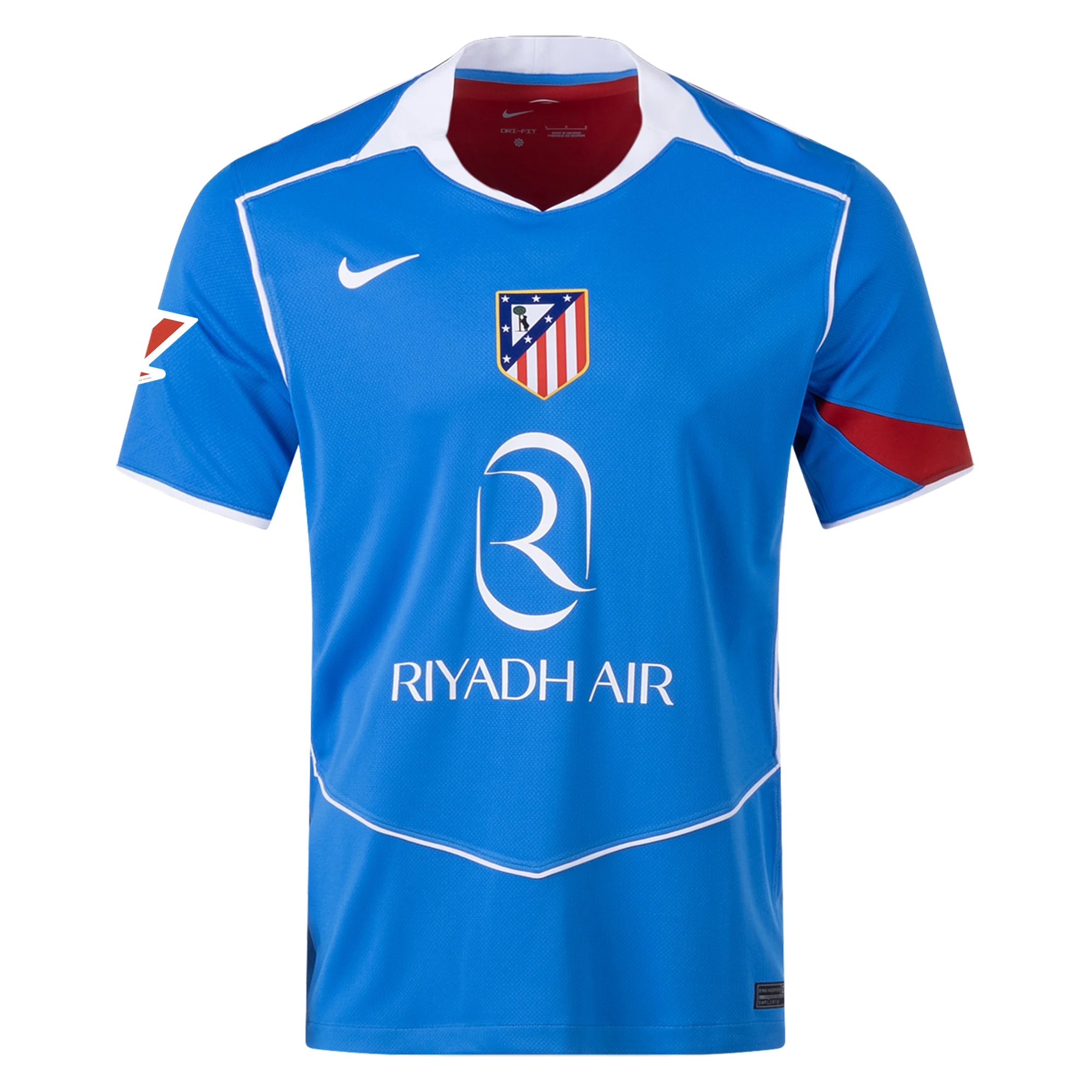 Nike Men's Atletico Madrid Julian Alvarez T90 Third Jersey La Liga Patch 25/26 (Photo Blue/Sport Red)