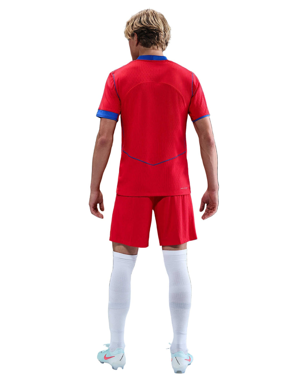 Nike Men's Paris Saint-Germain Authentic Désiré Doué Third Jersey w/ Champions League Patches 25/26 (Sport Red/Hyper Royal)