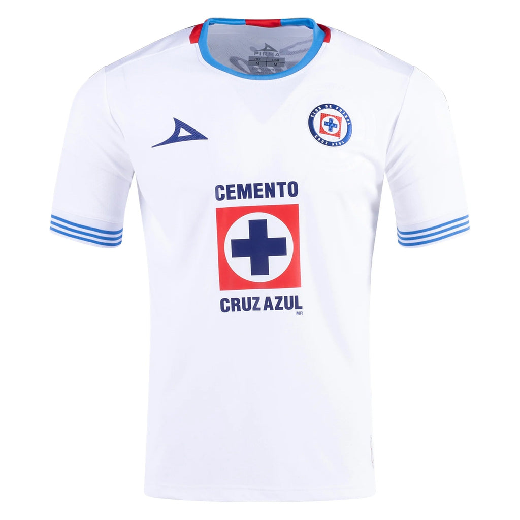 Pirma Lorenzo Faravelli Cruz Azul Away Jersey 24/25 (White/Blue)
