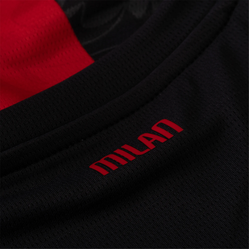Puma Tomori Men's AC Milan Home Jersey w/ Champions League Patches 25/26 (Red/Black)