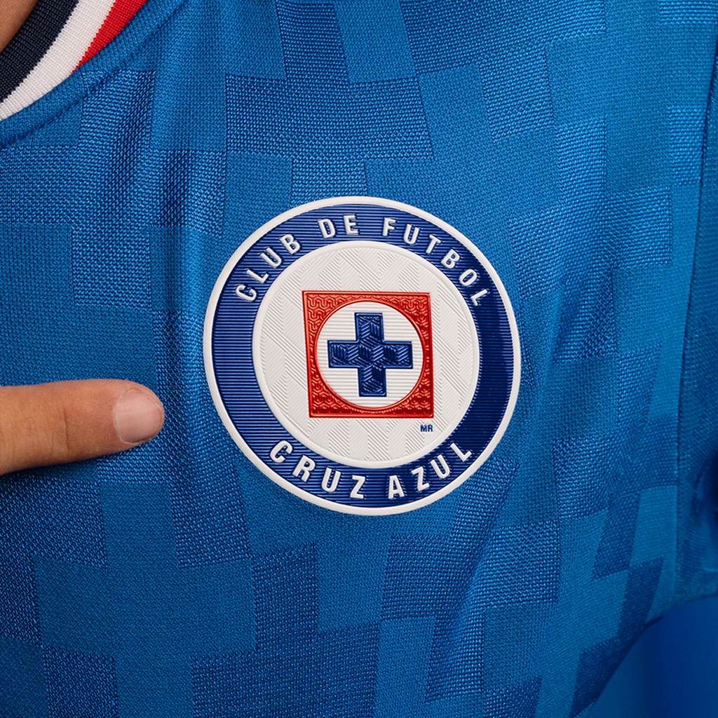 Pirma Men's Cruz Azul Home Jersey 25/26 w/ Champion 9 + Liga BBVA Patches (Blue)