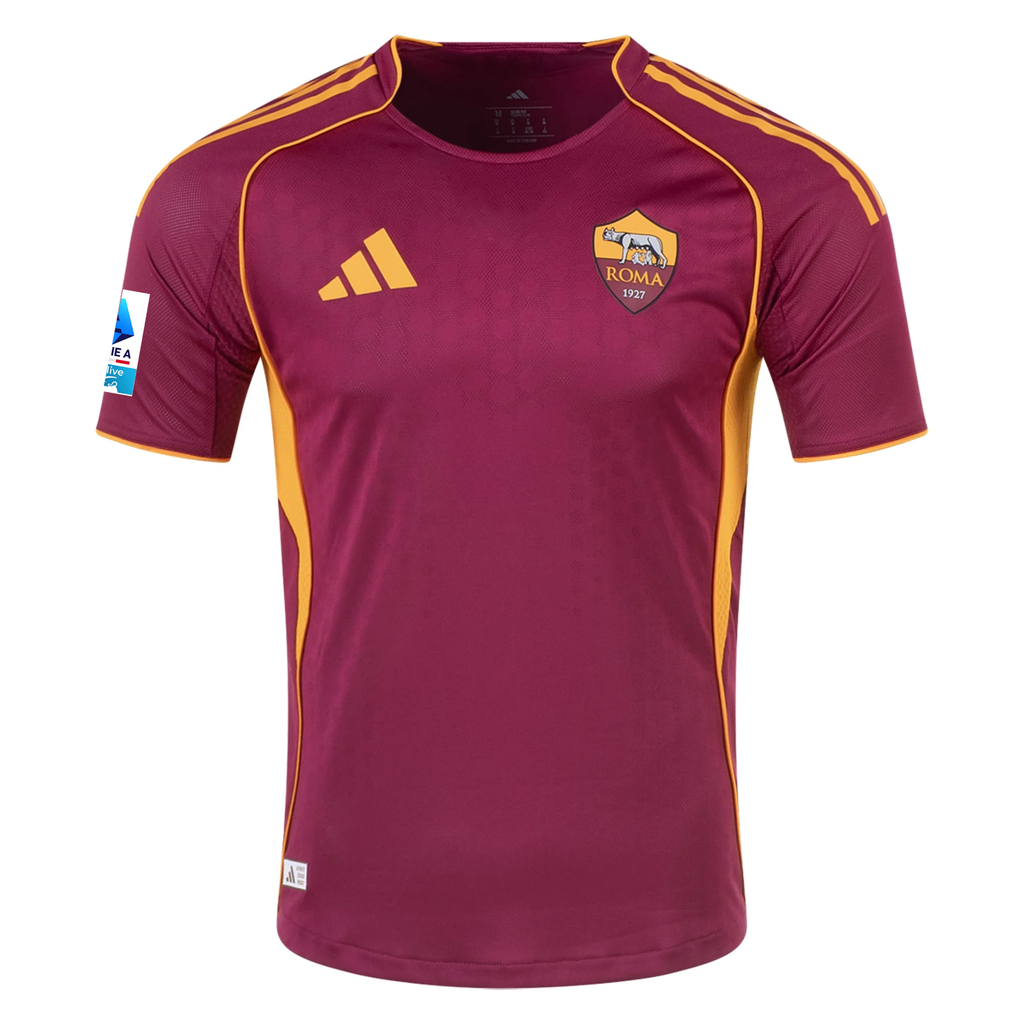 adidas Roma Authentic Stephan El Shaarawy Home Jersey w/ Serie A Patch 25/26 (Burgundy)