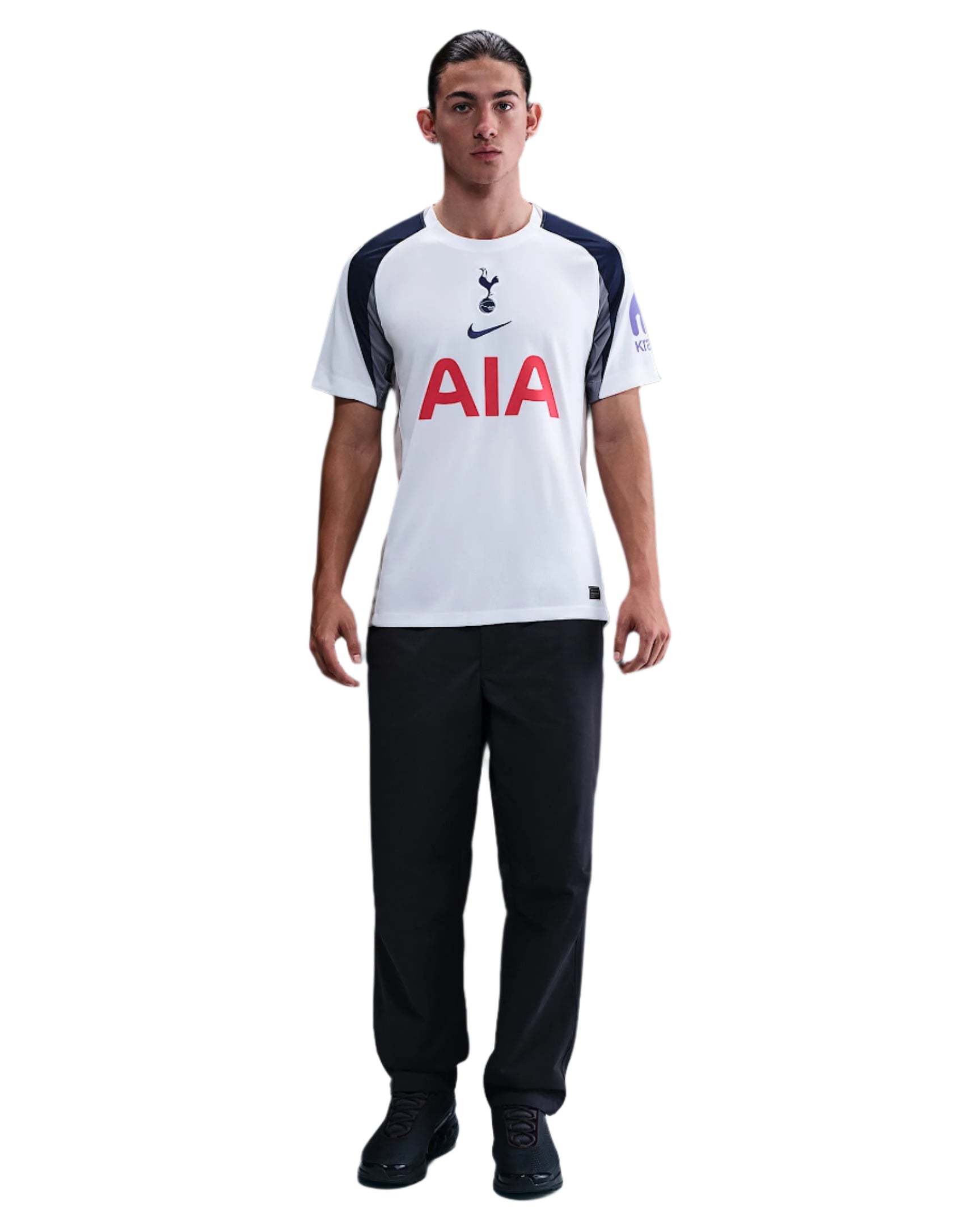 Nike Bentancur Tottenham Hotspurs Home Jersey w/ EPL + No Room For Racism Patch 25/26 (White/Iron/Binary Blue)