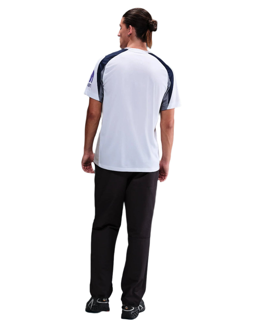 Nike P.M. Sarr Tottenham Hotspurs Home Jersey w/ EPL + No Room For Racism Patch 25/26 (White/Iron/Binary Blue)