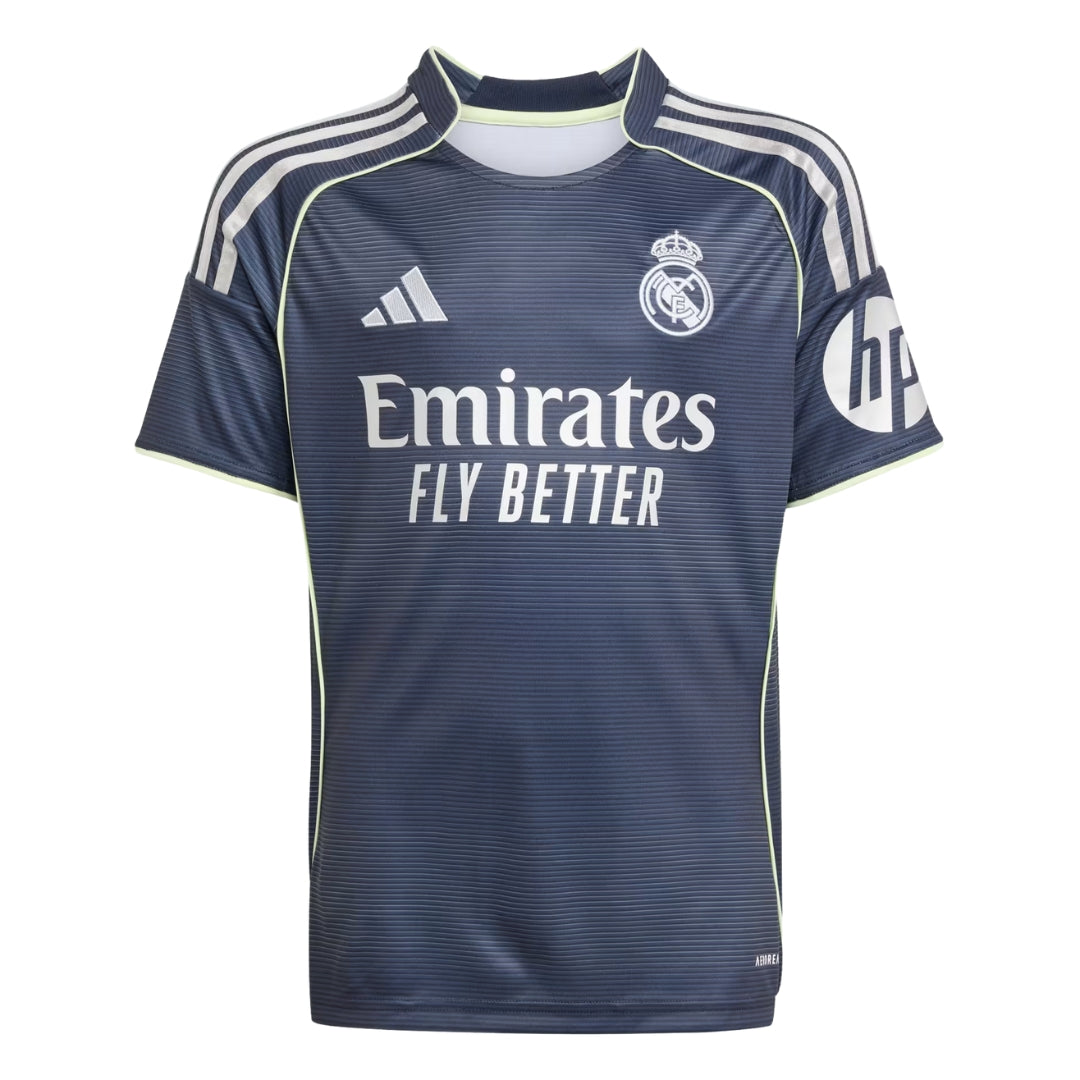 adidas Youth Real Madrid Kylian Mbappe Away Jersey 25/26 (Legend Ink)