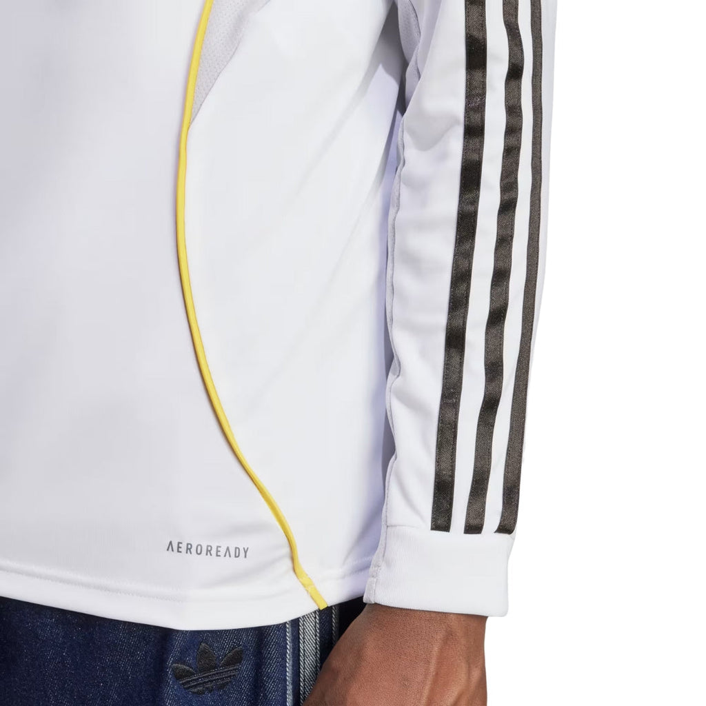 adidas Real Madrid Camavinga Long Sleeve Home Jersey w/ Intercontinental + Champions League Patches 25/26 (White)