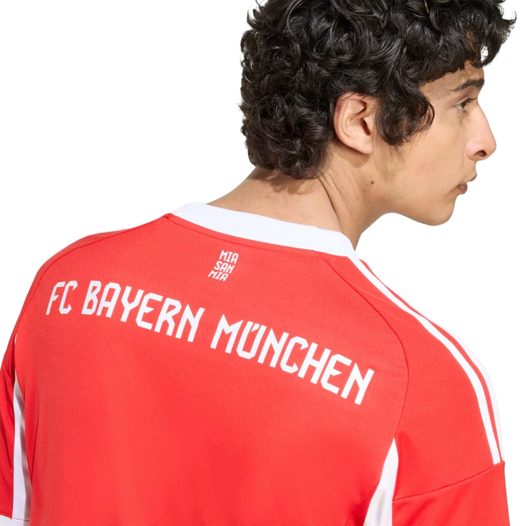adidas Bayern Munich Karl Home Jersey w/ Champions League Patches 25/26 (Red)