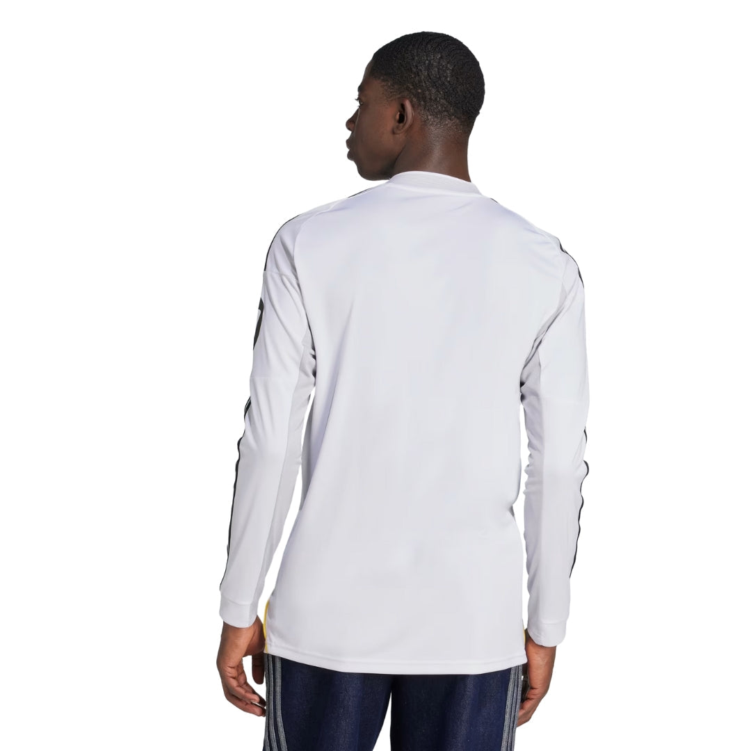 adidas Real Madrid F. Mendy Long Sleeve Home Jersey w/ Champions League Patches 25/26 (White)