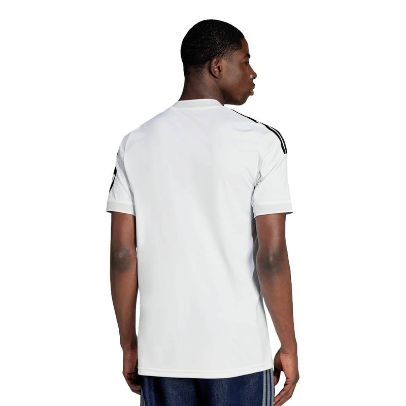 adidas Mens Endrick Real Madrid 25/26 Home Jersey w/ Champions League Patches (White)