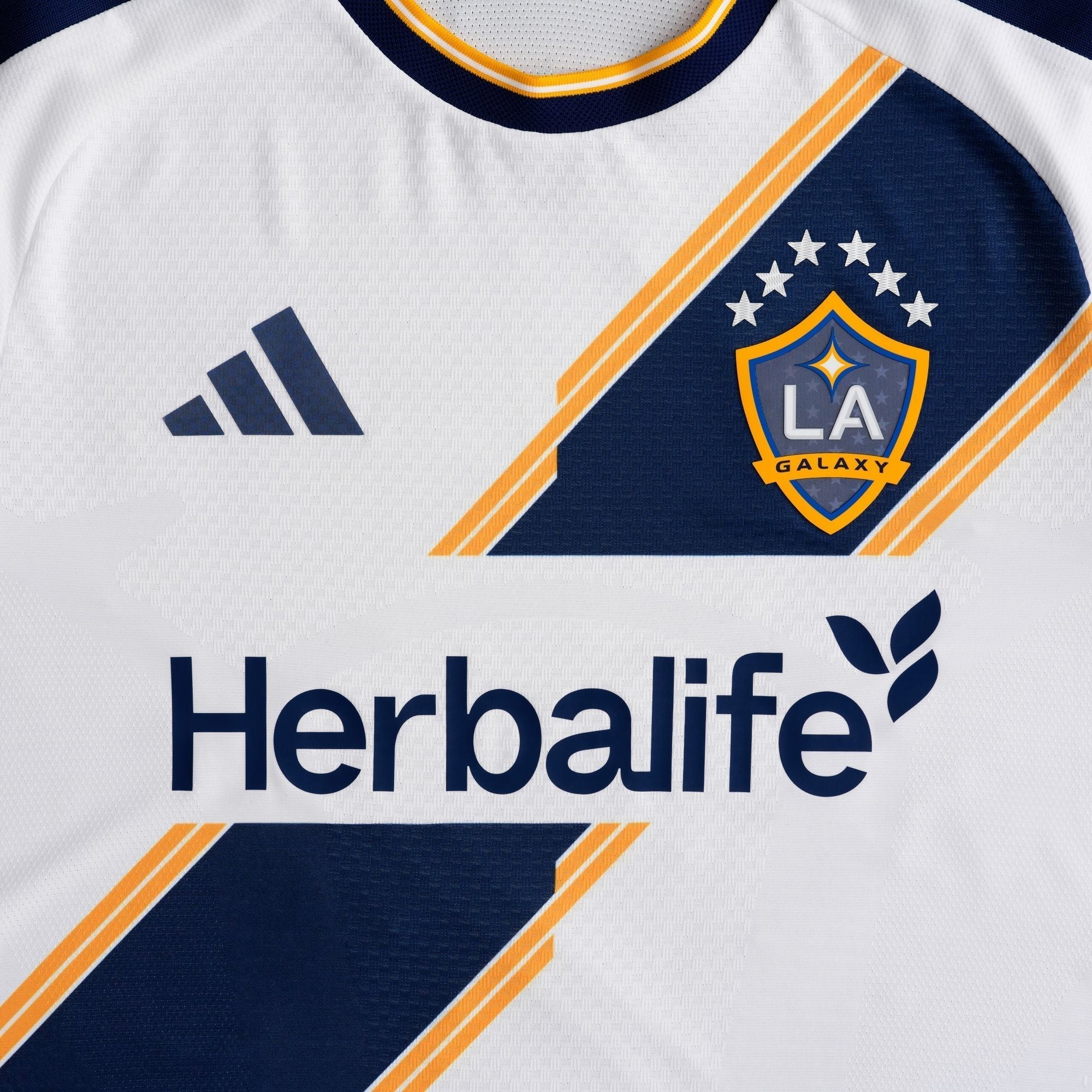 adidas Men's Garces LA Galaxy Authentic Match Home Jersey 26/27 (White)