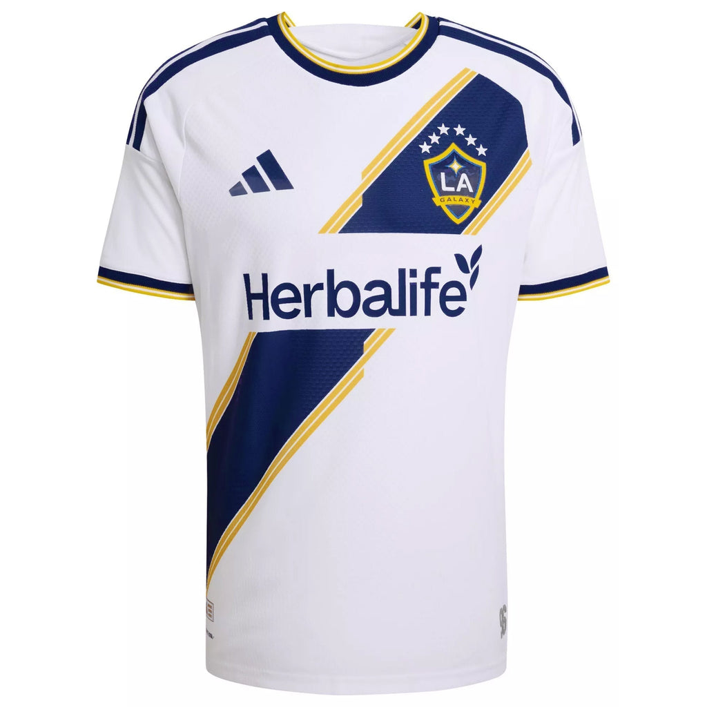 adidas Men's Lepley LA Galaxy Authentic Match Home Jersey 26/27 (White)