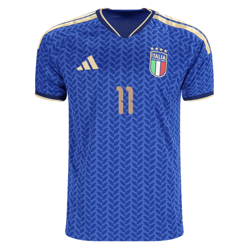 adidas Men's Kean Italy Home Stadium Jersey 2026 (Bold Blue)