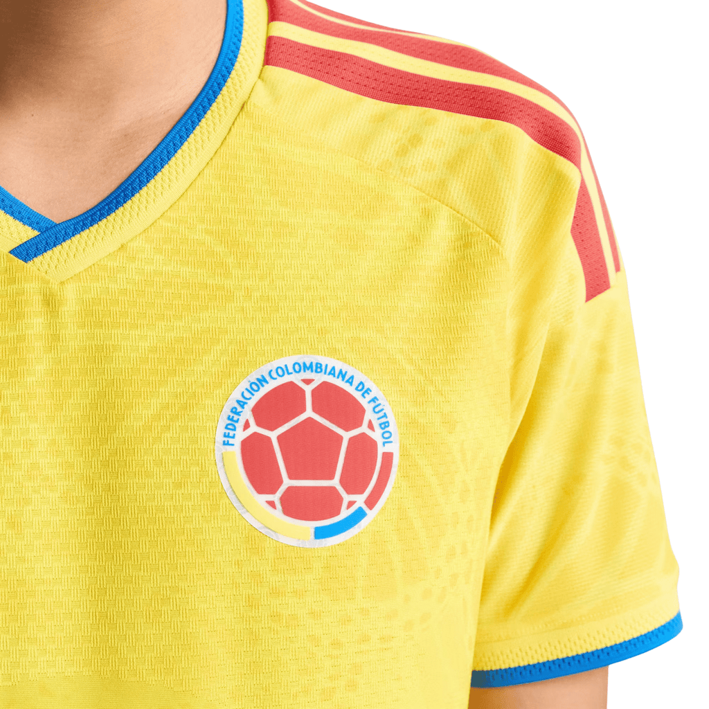 adidas Men's Lucumi Colombia 2026 Authentic Home Jersey (Impact Yellow)