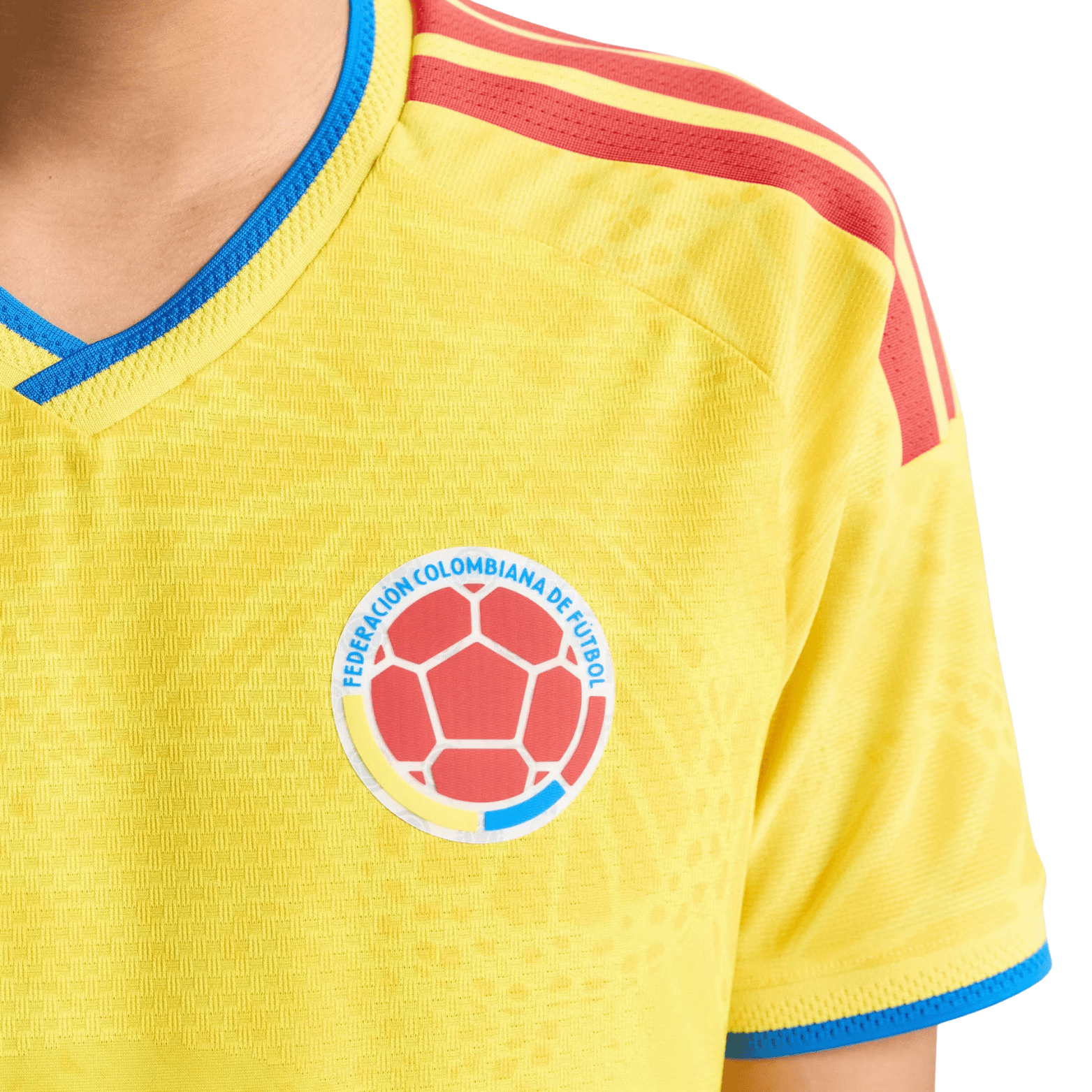 adidas Men's Vargas Colombia 2026 Authentic Home Jersey (Impact Yellow)