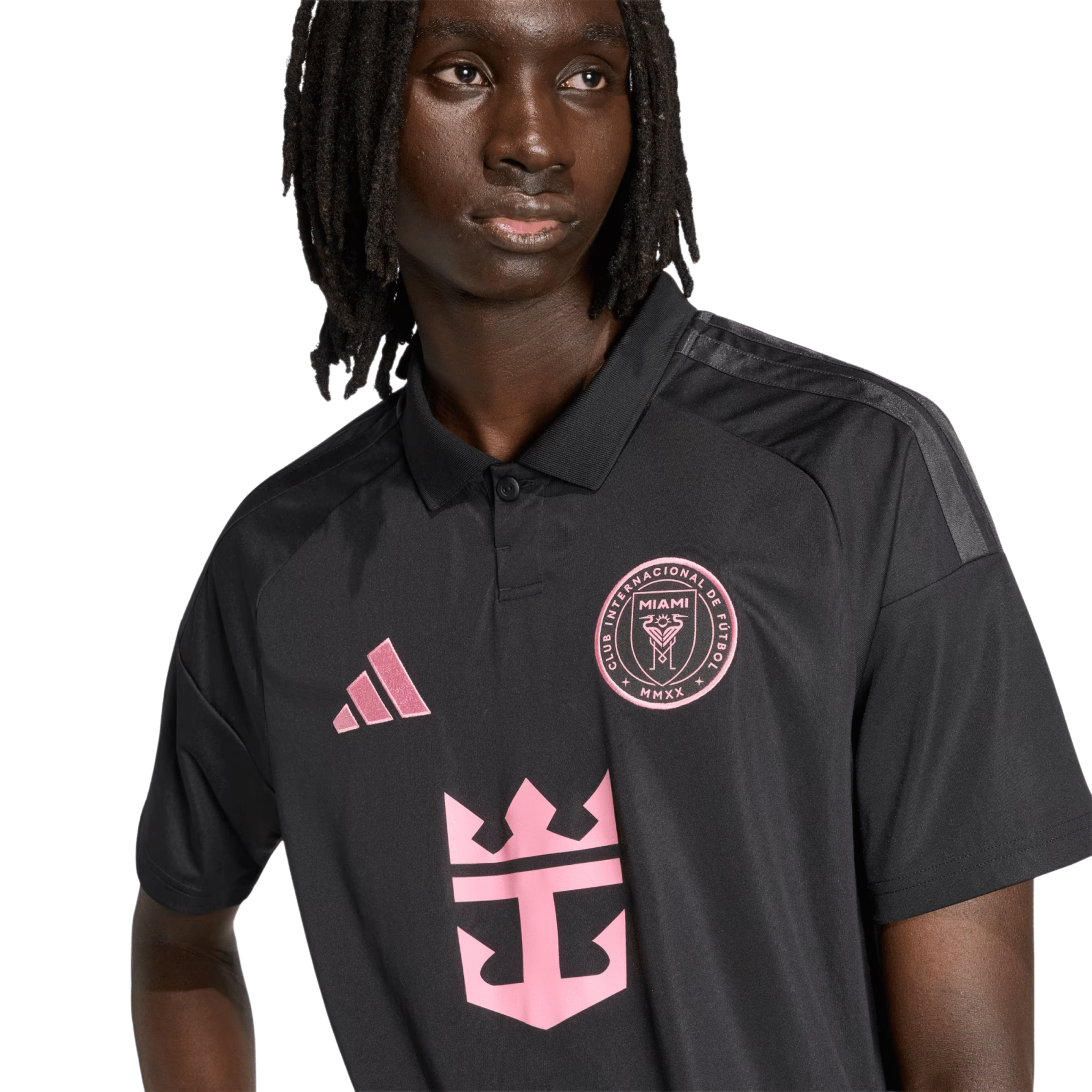 adidas Men's Fray Inter Miami CF 26/27 Away Jersey (Black/Pink)