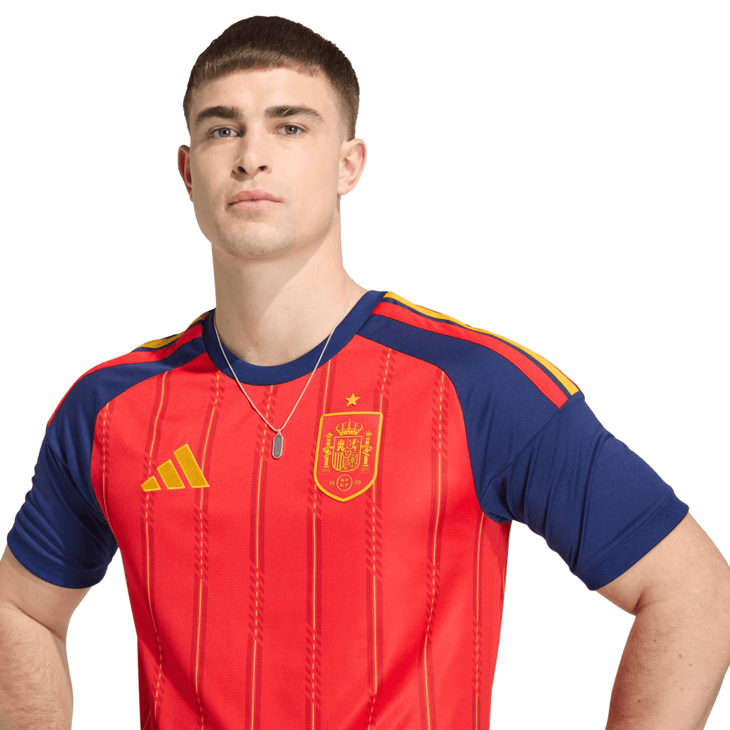 adidas Men's Grimaldo Spain World Cup Home Jersey 2026 (Vivid Red)
